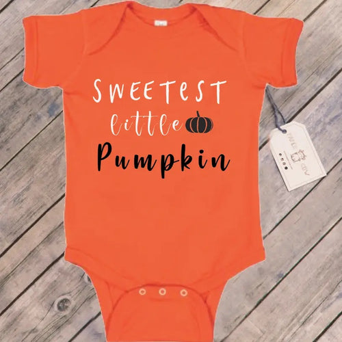 Sweetest pumpkin onsie