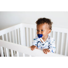 Load image into Gallery viewer, Doodalou pacifier Navy blue and light blue