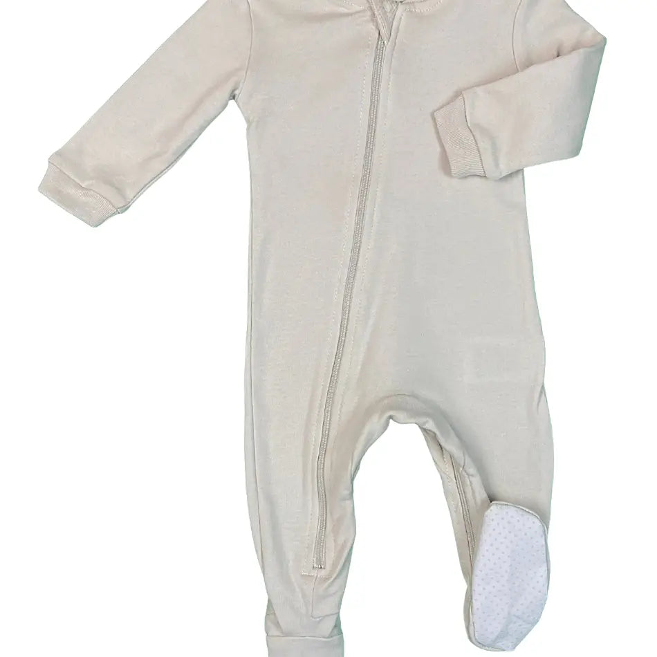 Baby grey footed baby suit