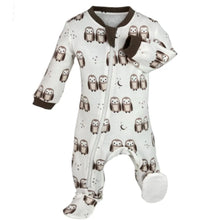 Load image into Gallery viewer, Owl always love you boy footed pajamas