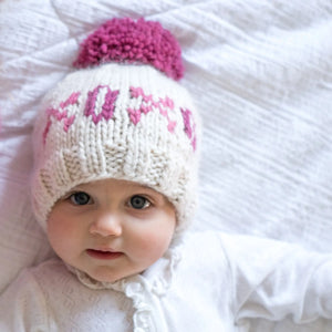 XOXO Valentine’s knit beanie hat