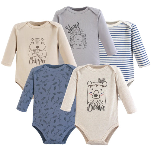 Yoga sprout cotton bodysuits Wild Woodland