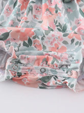 Load image into Gallery viewer, Floral bubble romper