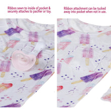 Load image into Gallery viewer, Bamboo baby romper with ruffles Popsicles