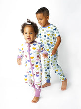 Load image into Gallery viewer, Little love valentine bamboo pajamas